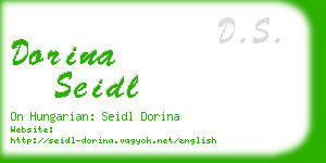 dorina seidl business card